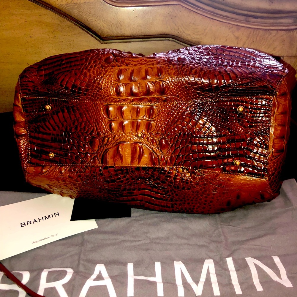 🌺Brand New🌺 BRAMIN Faye Toasted Almond Melbourne Satchel - Picture 2 of 10